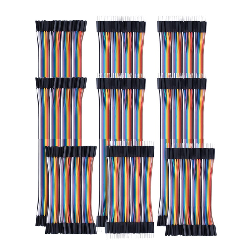 Aypzuke 10cm+20cm+30cm 360pcs Breadboard Jumper Wires Cable Kit Male to Female, Male to Male, Female to Female Compatible for Arduino Projects and Raspberry Pi - Image 1